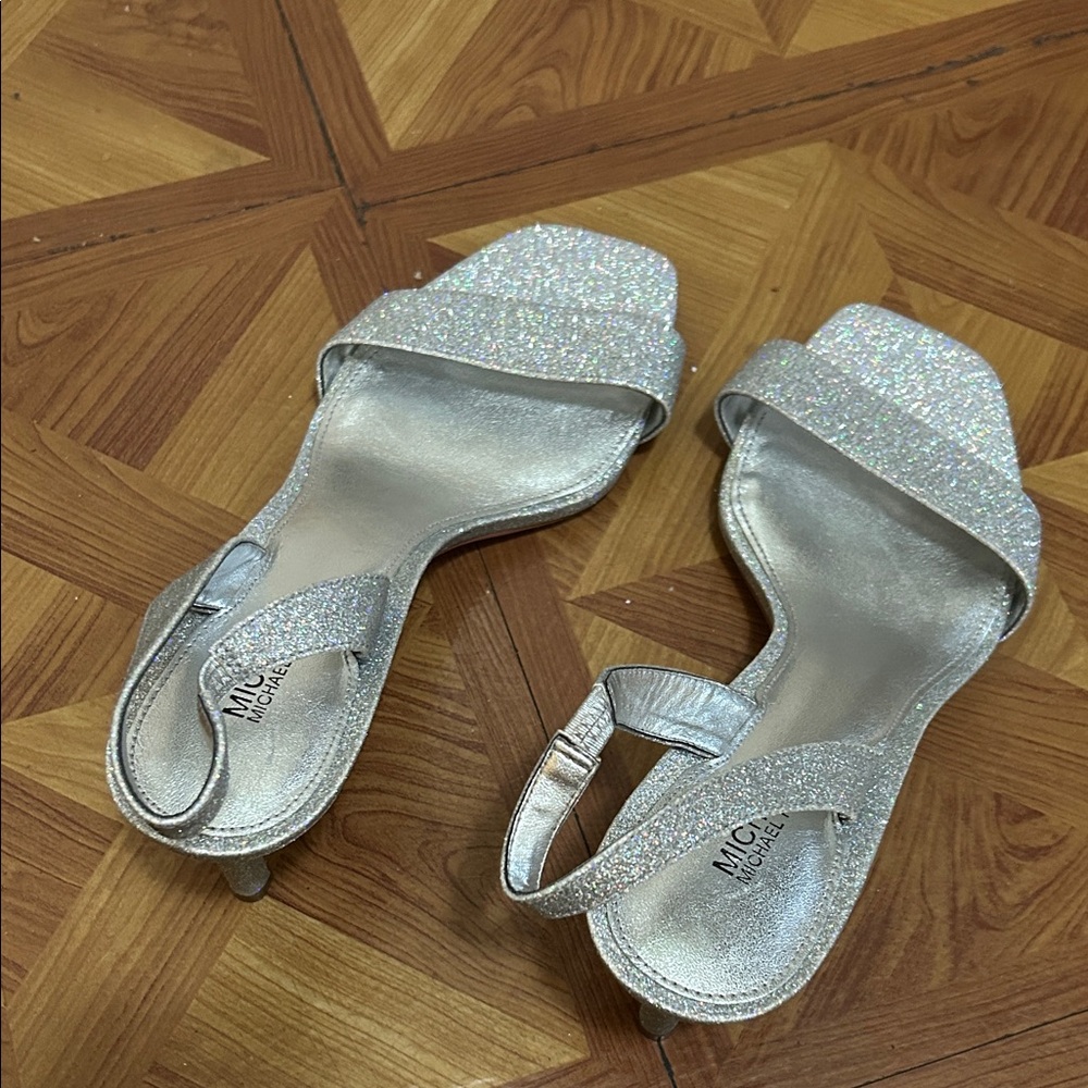 Michael Kors Sparkling Silver Women's Heels - Picture 8 of 8